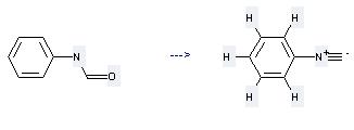 Benzene, isocyano-  can be prepared by N-Phenyl-formamide